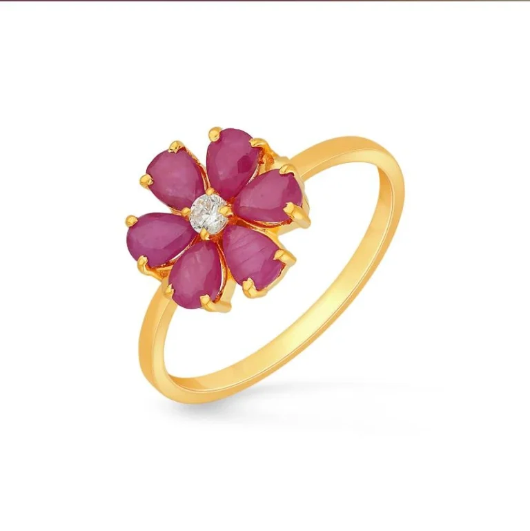 Ruby Gem Stone Gold Ring
